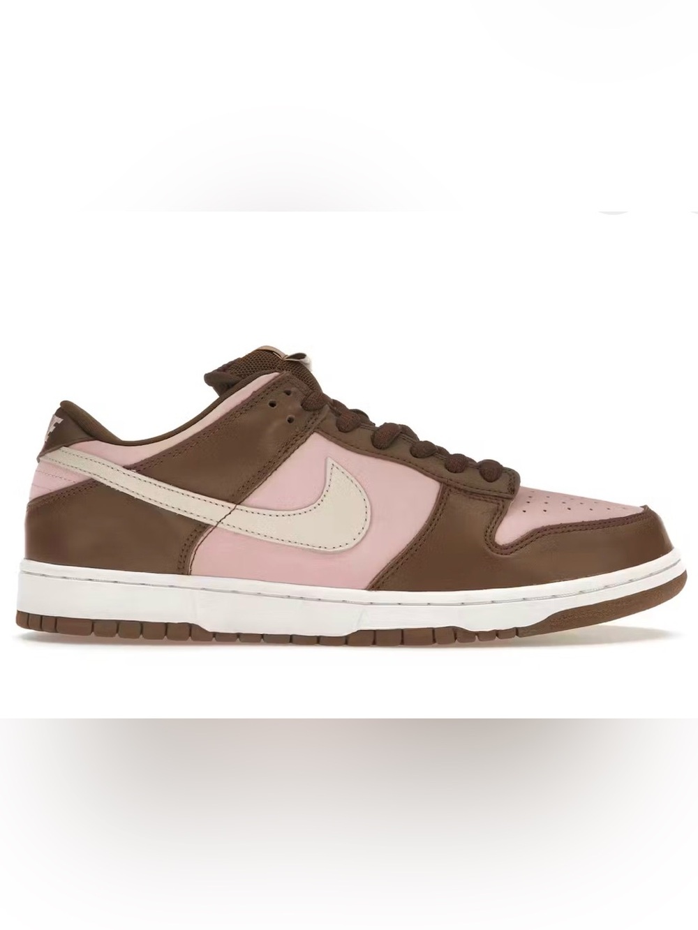 Nike Stussy Cherry Low Top Sneakers — Pink, Brown & Cream